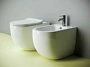 Унитаз приставной Ceramica Nova Metropol CN4004 безободковый, с крышкой микролифт купить в интернет-магазине Sanbest