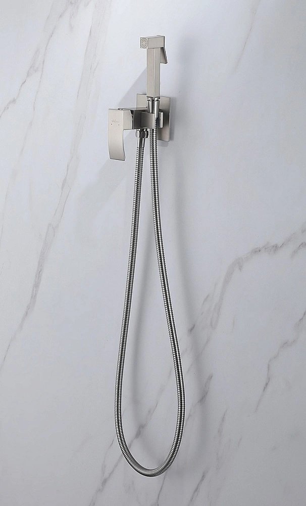 Гигиенический душ ABBER Wasserfall AF8625SP сатин купить в интернет-магазине сантехники Sanbest