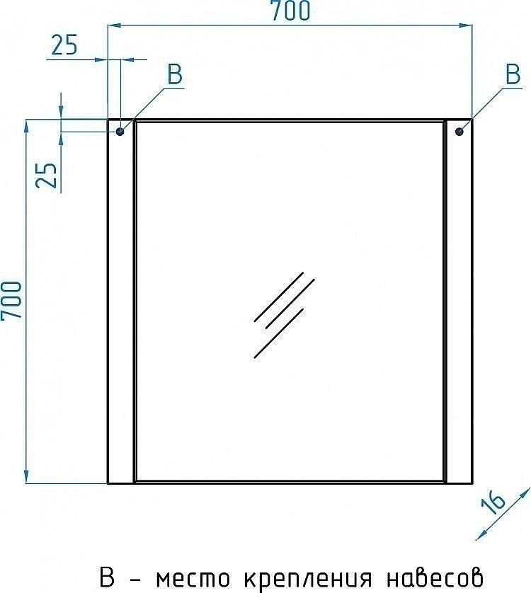 Зеркало Style Line Лотос 70x70 в ванную от интернет-магазине сантехники Sanbest