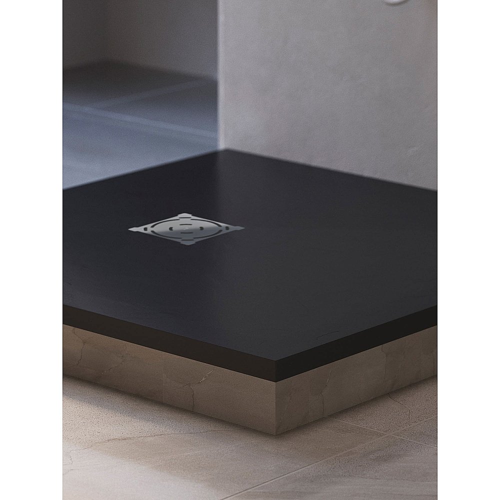 Душевой поддон RGW ST-G Stone Tray 16152100-02 100x100 графит купить в интернет-магазине Sanbest