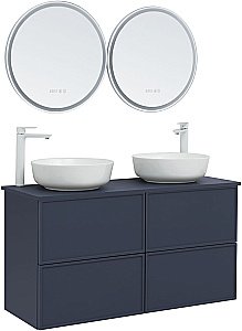 Тумба с раковиной Aquanet Арт 120 маренго для ванной в интернет-магазине Sanbest