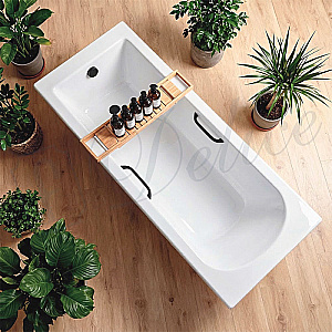 Ванна Delice Scandi DLR330025RB-G 170х70 белая/ручки черные купить в интернет-магазине Sanbest