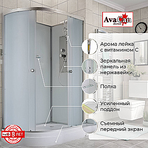 Душевая кабина AvaCan D Серия D2012 N 120х80 без крыши купить в интернет-магазине Sanbest