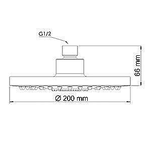 Верхний душ WasserKRAFT A029 купить в интернет-магазине сантехники Sanbest