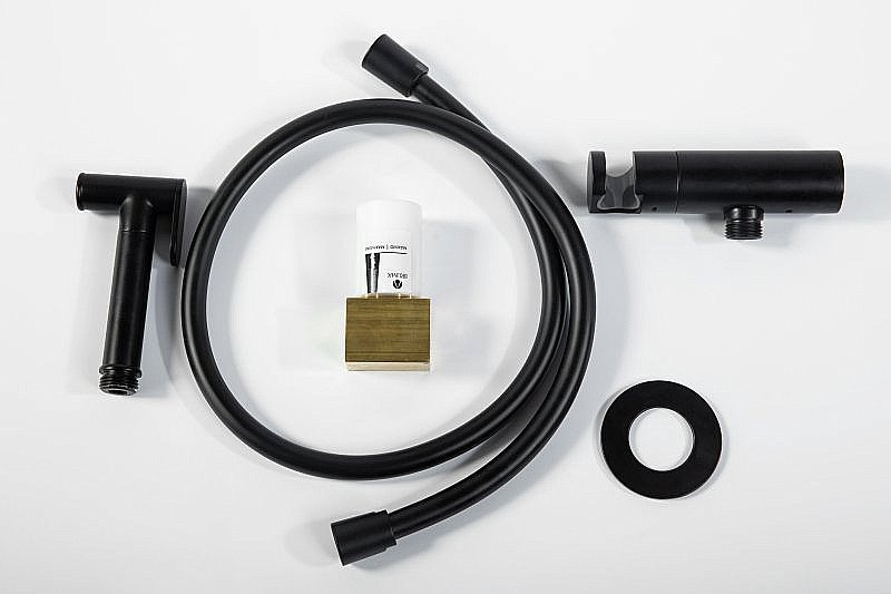 Гигиенический душ Cezares Leaf DIF черный купить в интернет-магазине сантехники Sanbest