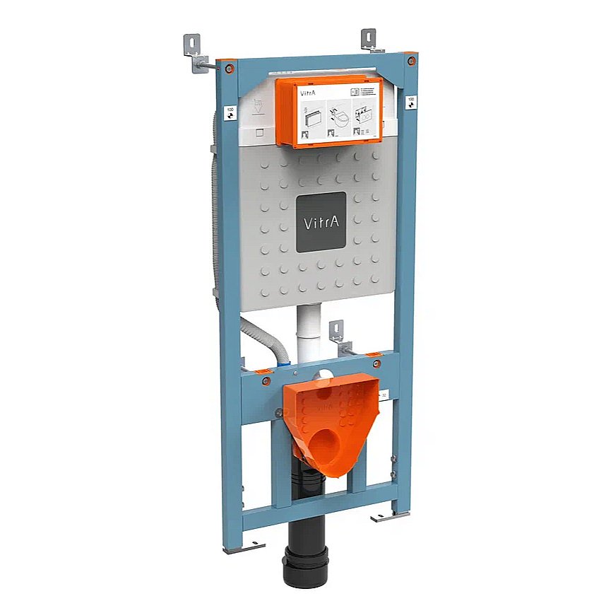 Унитаз Vitra INTEGRA SQUARE 9856B003-7206 безободковый с инсталляцией, с крышкой микролифт купить в интернет-магазине Sanbest