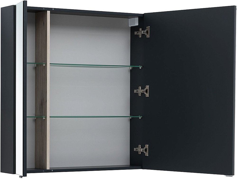 Зеркальный шкаф Aquanet Алвита New 80 Антрацит купить в интернет-магазине сантехники Sanbest