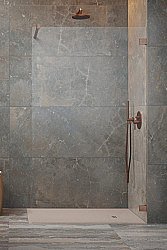 Душевое ограждение Radaway Essenza Pro Brushed Copper Walk-in 85 10103085-93-01 стекло прозрачное/профиль брашированная медь купить в интернет-магазине Sanbest