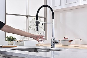 Смеситель для кухни Paulmark Magneto One Ma213188-CR хром купить в интернет-магазине сантехники Sanbest