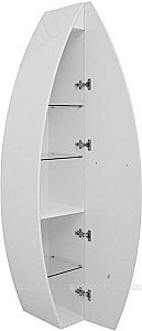 Шкаф-пенал De Aqua Эскалада RS1 белый для ванной в интернет-магазине сантехники Sanbest