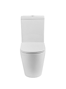 Унитаз напольный CEZARES STYLUS-TOR CZR-538-CP-TOR/SC безободковый, смыв торнадо, с бачком, с крышкой микролифт, белый купить в интернет-магазине Sanbest