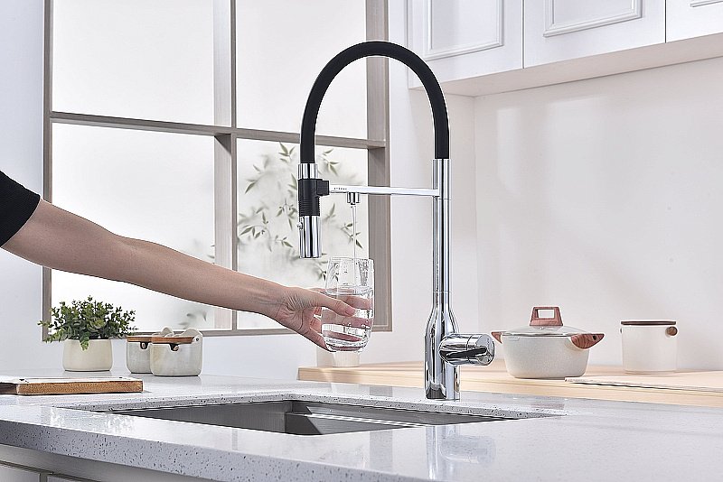 Смеситель для кухни Paulmark Magneto One Ma213188-CR хром купить в интернет-магазине сантехники Sanbest