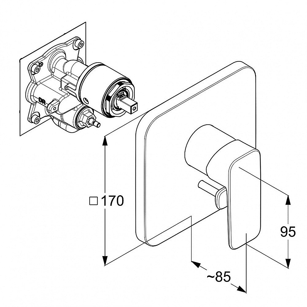 Душевая система Kludi Pure&Style 406300575 хром купить в интернет-магазине сантехники Sanbest