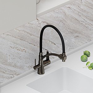 Смеситель для кухни Sancos Eri SC4001GG вороненая сталь купить в интернет-магазине сантехники Sanbest