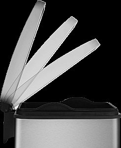 Ведро для мусора WeltWasser  TOBER MT 8L Матовая сталь купить в интернет-магазине сантехники Sanbest