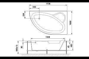 Акриловая ванна Royal Bath ALPINE RB819102 170х100 белая купить в интернет-магазине Sanbest
