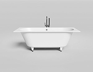 Ванна Salini Ornella AXIS S-Stone 170x70 104623M белая матовая купить в интернет-магазине Sanbest