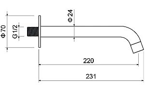 Излив для ванны Aquatek Европа AQ1341MB черный матовый купить в интернет-магазине сантехники Sanbest