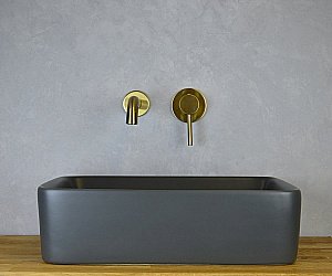 Раковина Bronze De Luxe Scandi 48 1010-GM серая матовая купить в интернет-магазине Sanbest