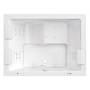 Гидромассажная ванна Jacuzzi Sharp Extra 200х150 SHA401E0A00 со смесителем, Rainbow+ Clean System, белая купить в интернет-магазине Sanbest