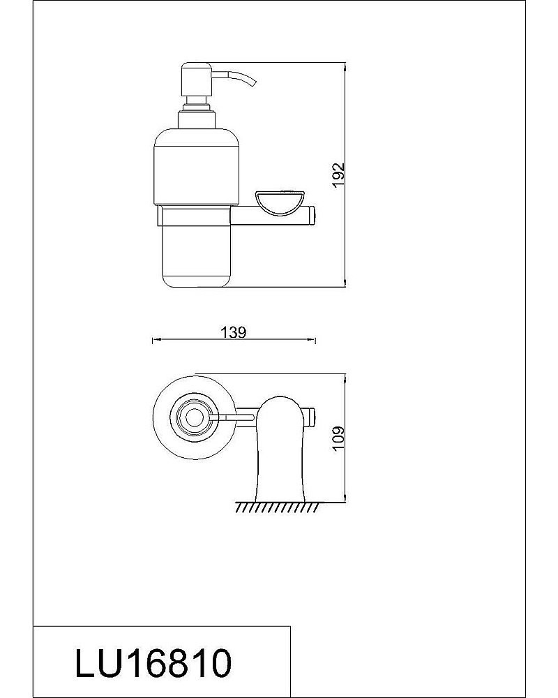 Диспенсер настенный Rush Luson LU16810 купить в интернет-магазине сантехники Sanbest