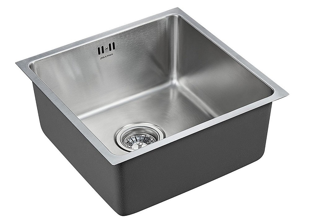 Мойка кухонная Paulmark Lassan PM904444-BS Хром купить в интернет-магазине сантехники Sanbest