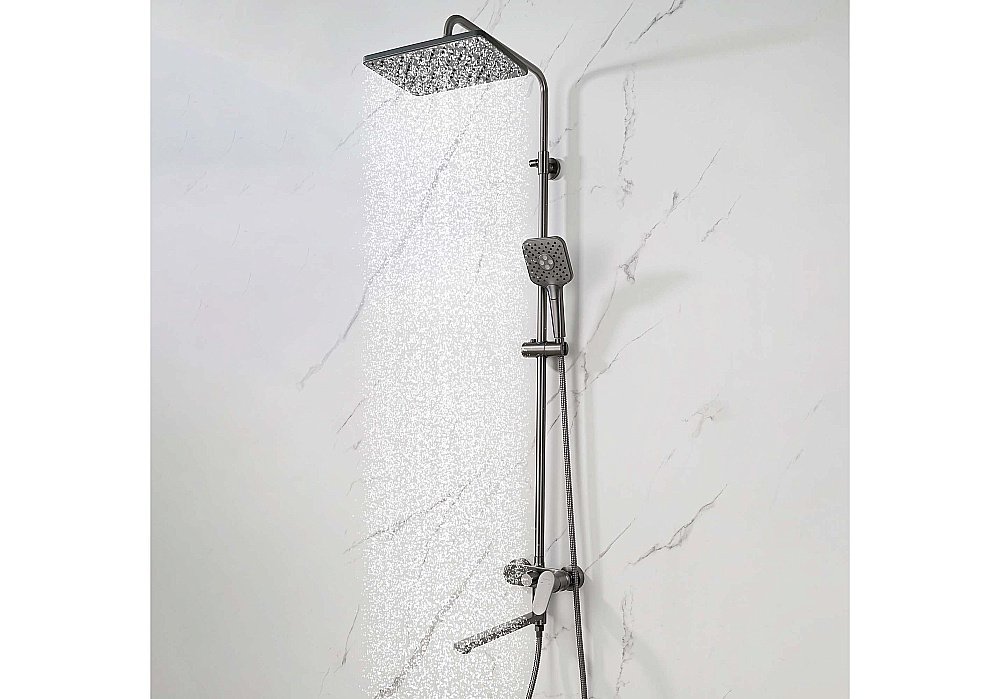Душевая система Aquatek НИКА AQ2840BGM оружейная сталь купить в интернет-магазине сантехники Sanbest