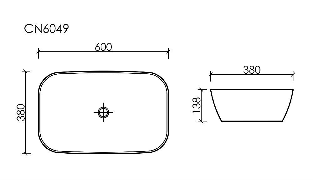 Раковина Ceramica Nova Element 60 CN6049MB черная матовая купить в интернет-магазине Sanbest