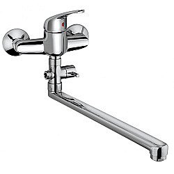 Смеситель для ванны PAINI Creta 42CR119CAKM хром купить в интернет-магазине сантехники Sanbest