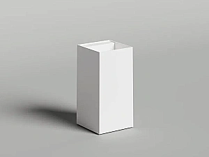 Раковина Salini ARMONIA SQUARE TOP 01 S-Sense 130511TG 45 без отверстия под смеситель, белая купить в интернет-магазине Sanbest