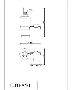 Диспенсер настенный Rush Luson LU16810 купить в интернет-магазине сантехники Sanbest