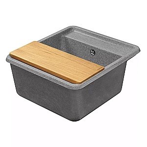 Мойка кухонная Акватон Беллис 57 серая купить в интернет-магазине сантехники Sanbest