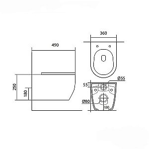 Унитаз с инсталляцией Aquatek Европа SET AQUATEK ЕВРОПА cmp017 с черной матовой кнопкой, с крышкой микролифт, безободковый купить в интернет-магазине Sanbest