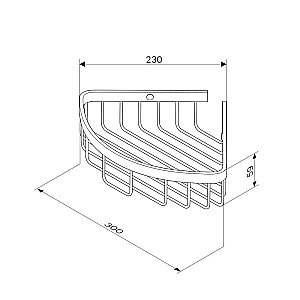 Корзинка-полочка AM.PM SENSE L A7452100 30 купить в интернет-магазине сантехники Sanbest