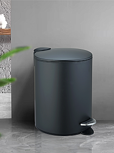 Ведро для мусора WeltWasser Betta 10000013383 черное матовое купить в интернет-магазине сантехники Sanbest