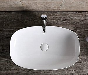 Раковина накладная CeruttiSpa 60 CR0063 белая купить в интернет-магазине Sanbest