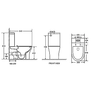 Унитаз напольный Azario Ambra AZ-848 белый, безободковый, с бачком, с крышкой микролифт купить в интернет-магазине Sanbest