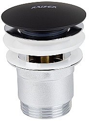 Донный клапан для раковины Kaiser 8040-9 черный матовый купить в интернет-магазине сантехники Sanbest