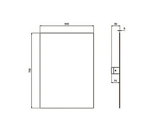 Зеркало Ideal Standard Contour 21 S5059BH 50x70 в ванную от интернет-магазине сантехники Sanbest
