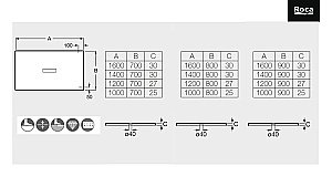 Душевой поддон Roca Helios AP2013E83840110P 100X90 White купить в интернет-магазине Sanbest
