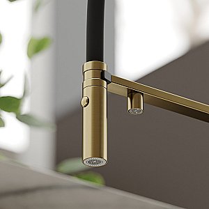 Смеситель для кухни Sancos Imola SC4010BGbh брашированное золото купить в интернет-магазине сантехники Sanbest