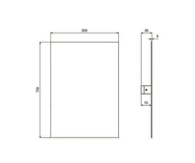 Зеркало Ideal Standard Contour 21 S5059BH 50x70 в ванную от интернет-магазине сантехники Sanbest