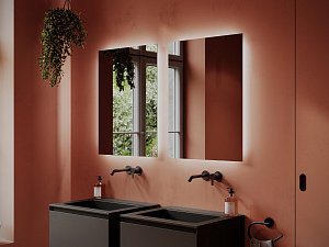 Зеркало LED Sancos SQUARE SQ600 в ванную от интернет-магазине сантехники Sanbest