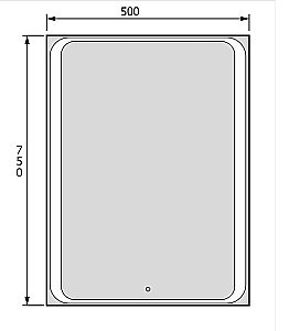 Зеркальный шкаф Jorno Modul 50 Mol.03.50/P/W/JR белое купить в интернет-магазине сантехники Sanbest