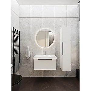 Тумба с раковиной La Fenice Simpla 60 FNC-01-SIM-B-60 белая матовая для ванной в интернет-магазине Sanbest