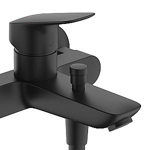 Смеситель для ванны Hansgrohe Logis 71400670 черный матовый купить в интернет-магазине сантехники Sanbest