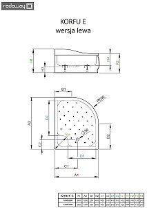 Душевой поддон Radaway Korfu E 120x90 купить в интернет-магазине Sanbest