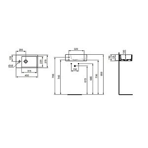 Раковина подвесная Ideal Standard Strada K081701 купить в интернет-магазине Sanbest