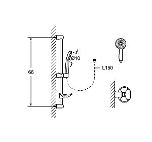 Душевой гарнитур Laguraty 2106 купить в интернет-магазине сантехники Sanbest