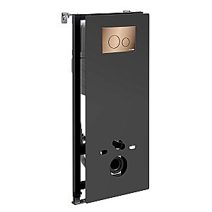 Система инсталляции для унитаза WasserKraft Abens 20TLT.010.ME.BL.RG02 с кнопкой розовое золото купить в интернет-магазине сантехники Sanbest